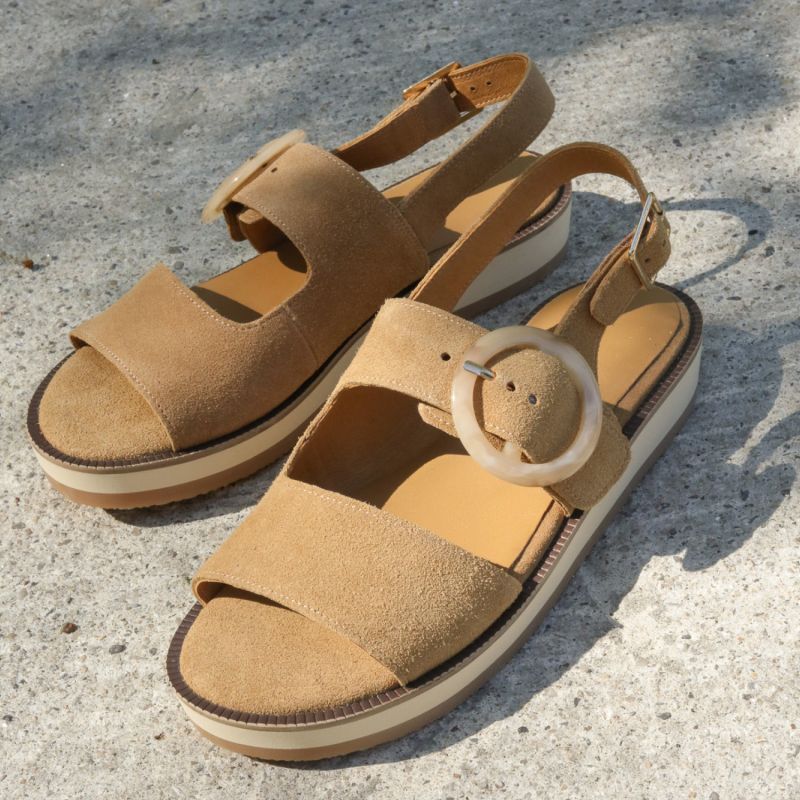 SIGUI SANDALE W - SUEDE - LIGHT BROWN